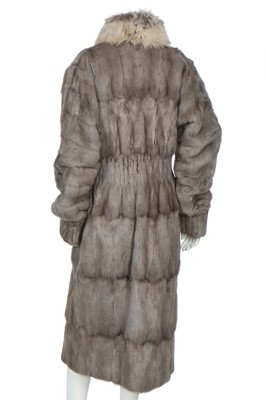 Lot 91 - An Yves Saint Laurent grey squirrel fur coat, 2000s