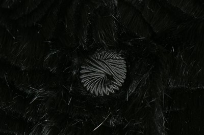 Lot 92 - An Armani shaved black rabbit fur evening coat, 2000s