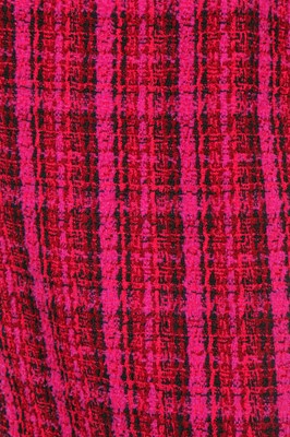 Lot 20 - A Chanel fuchsia-pink and black tweed suit, Autumn-Winter 1995-96