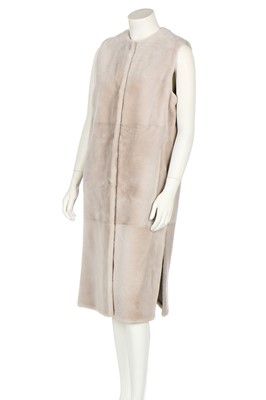 Lot 87 - A Loro Piana shaved shearling long-line gilet, modern