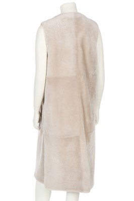 Lot 87 - A Loro Piana shaved shearling long-line gilet, modern
