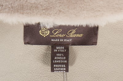 Lot 87 - A Loro Piana shaved shearling long-line gilet, modern