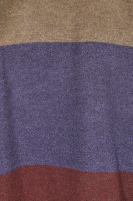 Lot 82 - A Loro Piana reversible striped cashmere coat, modern