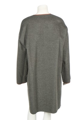 Lot 82 - A Loro Piana reversible striped cashmere coat, modern