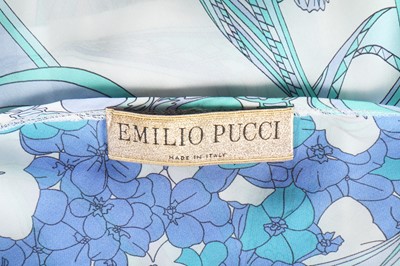 Lot 97 - Two Pucci printed silk cover-ups in shades of blue, modern
