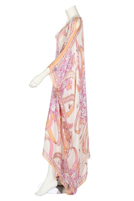 Lot 98 - Two Pucci printed silk cover-ups in shades of pink and orange, modern