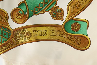 Lot 51 - An Hermès printed silk shirt, probably 1990s