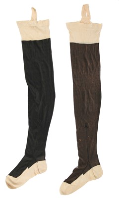 Lot 214 - Queen Victoria's stockings and shoes, late 19th century
