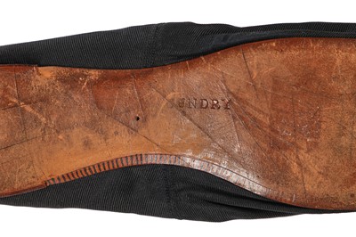 Lot 214 - Queen Victoria's stockings and shoes, late 19th century