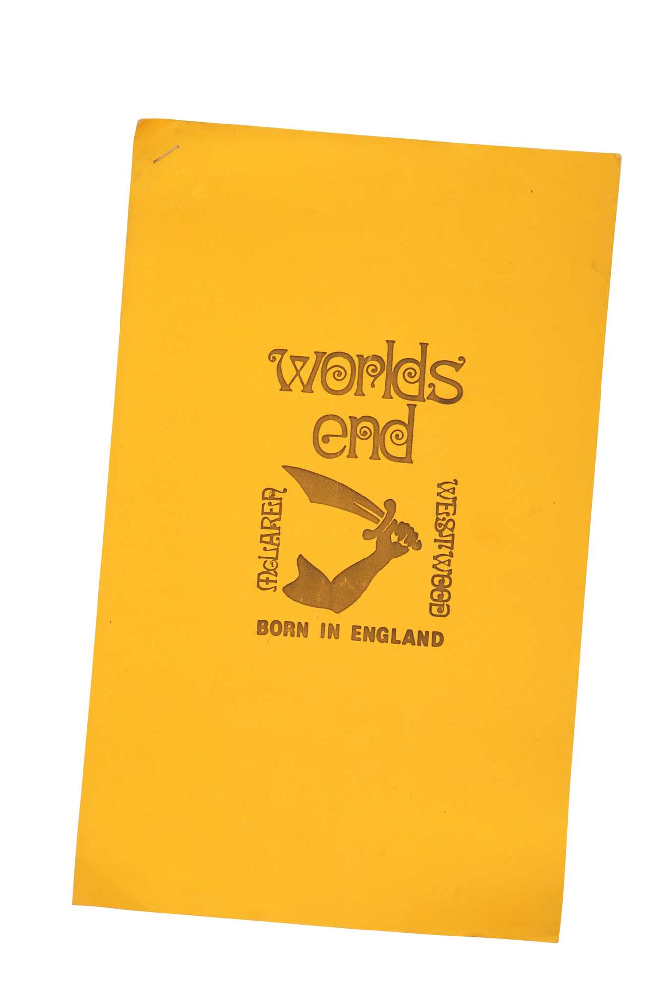 Lot 359 - Westwood/McLaren printed show notes for 'Savage', Spring-Summer 1982