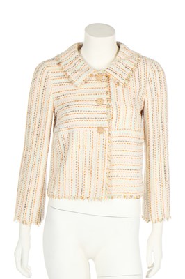 Lot 58 - A Chanel cotton and wool tweed jacket, 2000-01 Cruise collection