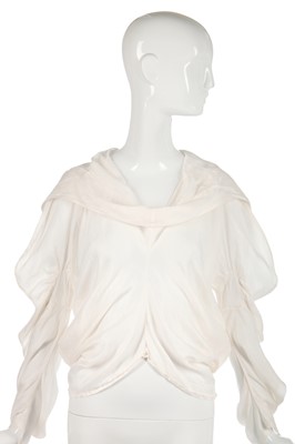 Lot 374 - A John Galliano parachute silk shirt with 'circle'-cut sleeves, Spring-Summer 1986