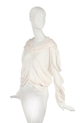 Lot 374 - A John Galliano parachute silk shirt with 'circle'-cut sleeves, Spring-Summer 1986