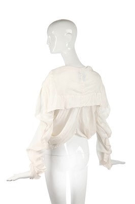 Lot 374 - A John Galliano parachute silk shirt with 'circle'-cut sleeves, Spring-Summer 1986