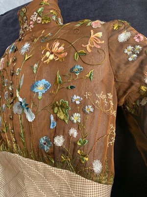 Lot 410 - A Givenchy haute couture by Alexander McQueen wild flower embroidered gown, Autumn-Winter 1999-2000