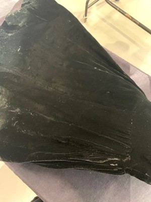 Lot 295 - Deborah Kerr's Fontana black velvet evening gown, early 1950s