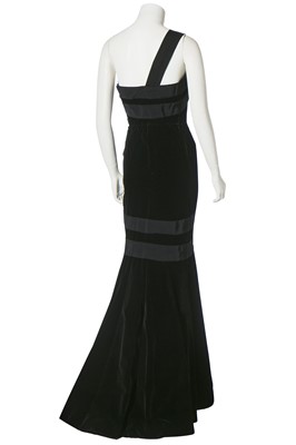 Lot 295 - Deborah Kerr's Fontana black velvet evening gown, early 1950s