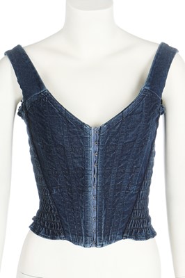 Lot 156 - A Vivienne Westwood denim corset, probably 2000s