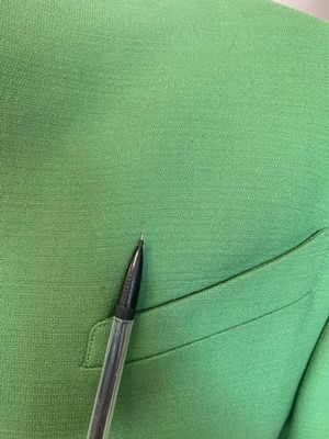 Lot 187 - A good Thierry Mugler green wool suit, circa 1991