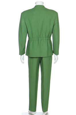 Lot 187 - A good Thierry Mugler green wool suit, circa 1991