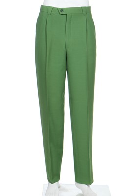 Lot 187 - A good Thierry Mugler green wool suit, circa 1991