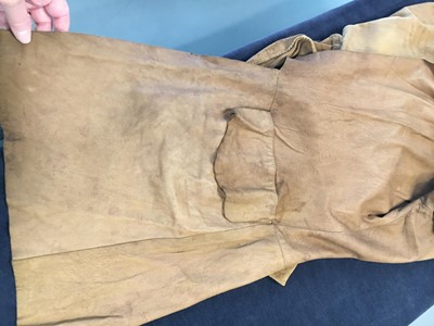 Lot 360 - A rare Westwood/McLaren brown suede jacket, 'Nostalgia of Mud' (Buffalo) collection, Autumn-Winter 1982-83