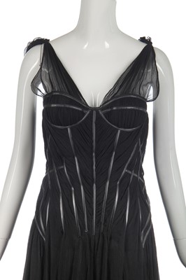 Lot 416 - A black chiffon and lace 'Shipwreck' dress, 'Irere' collection, Spring-Summer 2003