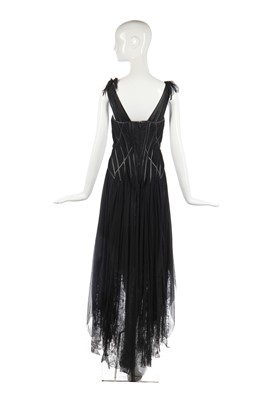 Lot 416 - A black chiffon and lace 'Shipwreck' dress, 'Irere' collection, Spring-Summer 2003