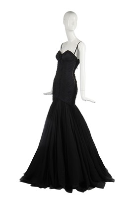 Lot 422 - An Alexander McQueen black chiffon ball gown, 'The Man Who Knew Too Much', Autumn-Winter 2005-06