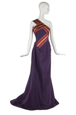 Lot 423 - An Alexander McQueen 'Widows of Culloden' commercial collection evening gown, Autumn-Winter 2006-07