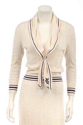 Lot 110 - An Alexander McQueen by Sarah Burton knitted 'Sailor' dress, identical to one worn by the Duchess of Cambridge, 2011