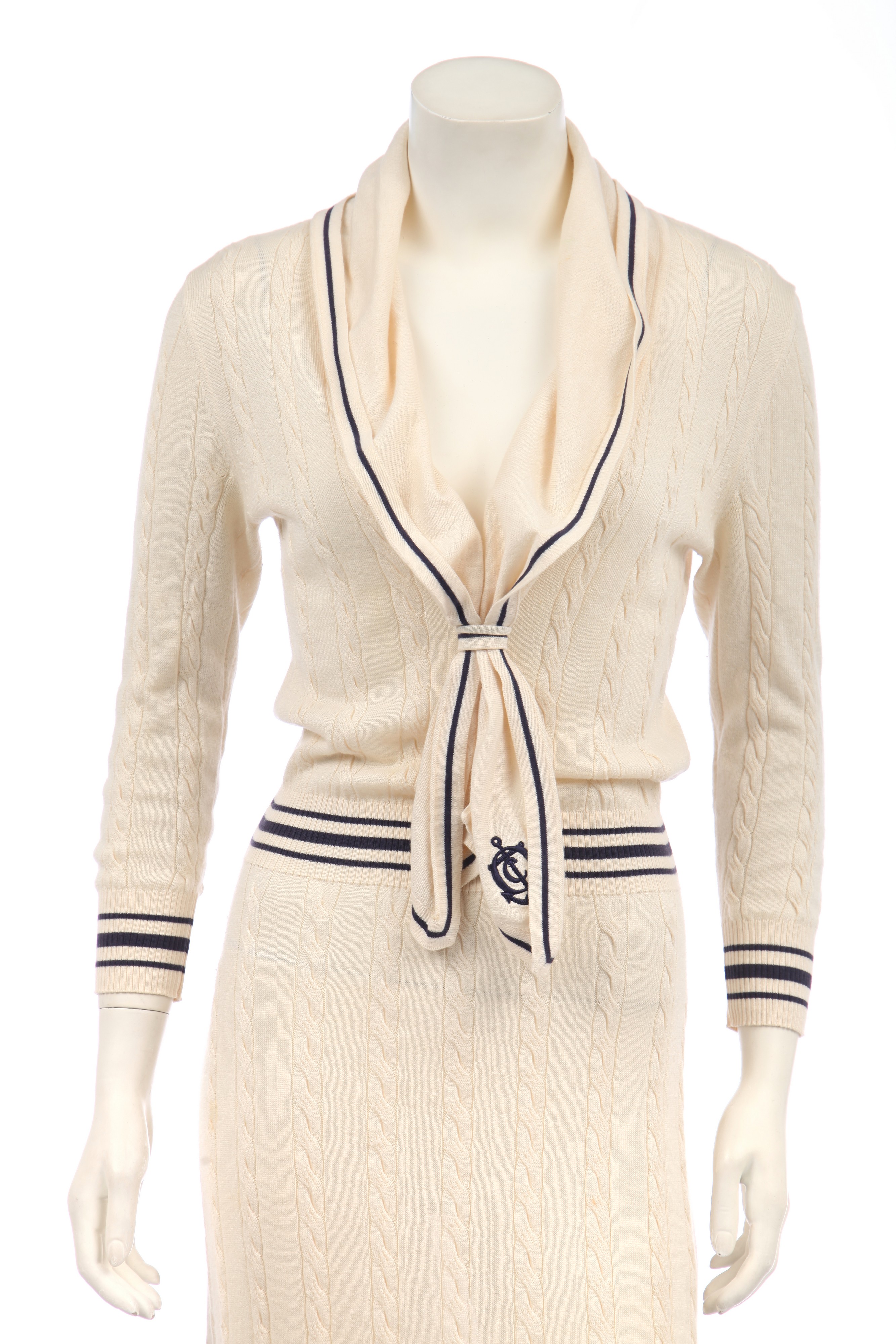 alexander mcqueen cable knit sailor dress Lot 110 petey