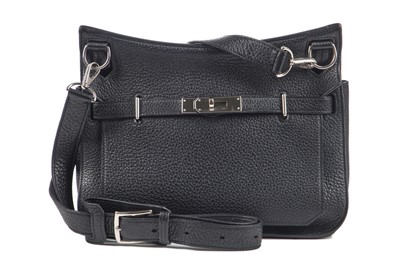 Lot 71 - An Hermès black clemence leather Jypsiere, 2004