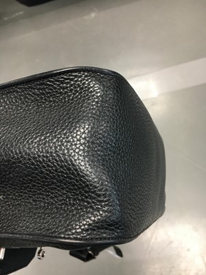Lot 71 - An Hermès black clemence leather Jypsiere, 2004
