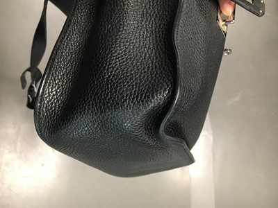 Lot 71 - An Hermès black clemence leather Jypsiere, 2004