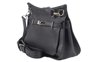 Lot 71 - An Hermès black clemence leather Jypsiere, 2004