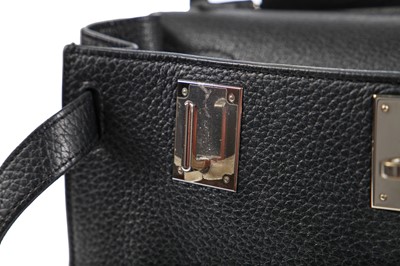 Lot 71 - An Hermès black clemence leather Jypsiere, 2004