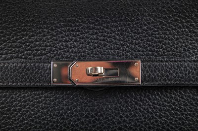 Lot 71 - An Hermès black clemence leather Jypsiere, 2004