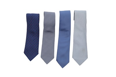 Lot 60 - Twelve Hermès printed silk ties, modern