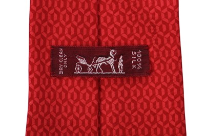 Lot 61 - Sixteen Hermès printed silk ties, modern