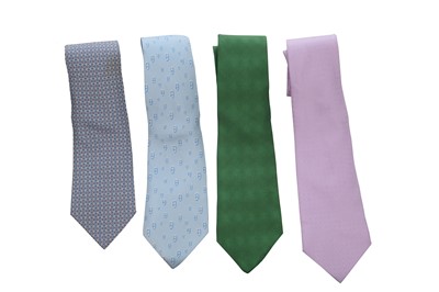 Lot 62 - Seventeen Hermès printed silk ties, modern