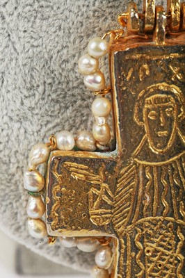 Lot 38 - A Robert Goossens probably for Chanel gothic-style crucifix pendant, 1971-1981
