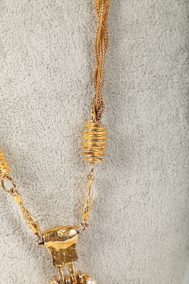Lot 38 - A Robert Goossens probably for Chanel gothic-style crucifix pendant, 1971-1981
