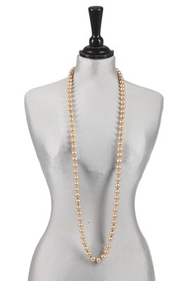 Lot 41 - A Chanel ivory 'pearl' sautoir, 1981