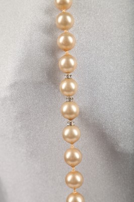 Lot 41 - A Chanel ivory 'pearl' sautoir, 1981