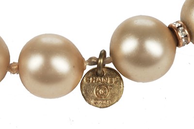 Lot 41 - A Chanel ivory 'pearl' sautoir, 1981