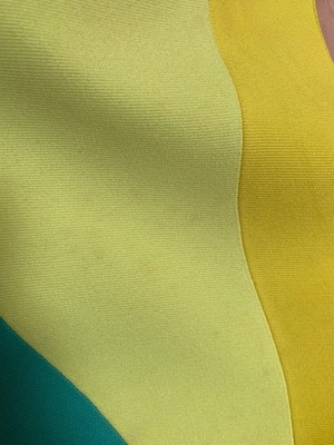 Lot 191 - A Thierry Mugler 'rainbow' wool-blend dress, 'Été Hawaii' collection, Spring-Summer 1990