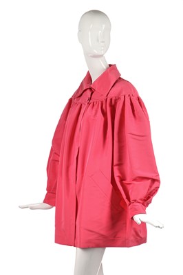 Lot 186 - A Christian Lacroix petal-pink faille jacket, late 1980s-early 1990s