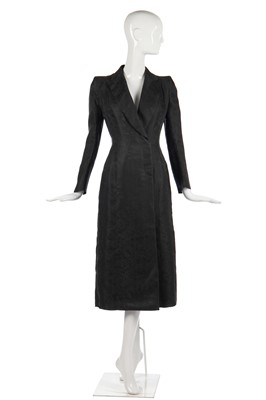 Lot 195 - A John Galliano black damask silk coat, 'L'Ecole de Danse' collection, Spring-Summer 1996