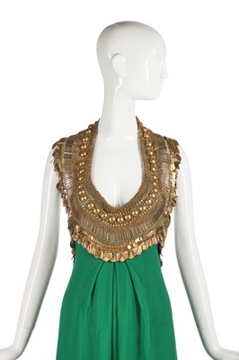 Lot 203 - An Alice Temperley green chiffon evening gown, circa 2008